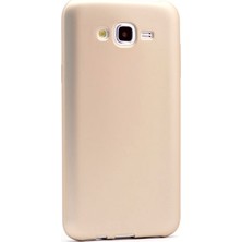 Smcase Samsung Galaxy J7 2015 Kılıf Premier Silikon Kılıf Gold