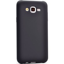 Smcase Samsung Galaxy J7 2015 Kılıf Premier Silikon+Nano Siyah