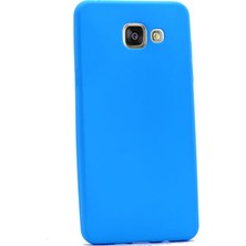 Smcase Samsung Galaxy A7 2016 Kılıf Premier Silikon Kılıf Mavi