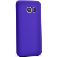 Smcase Samsung Galaxy S7 Edge Kılıf Premier Silikon Kılıf Mor