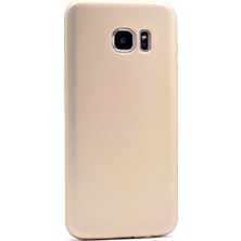 Smcase Samsung Galaxy S7 Kılıf Premier Silikon Kılıf Gold