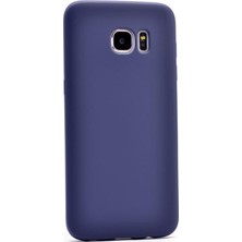 Smcase Samsung Galaxy S7 Kılıf Premier Silikon Kılıf Lacivert