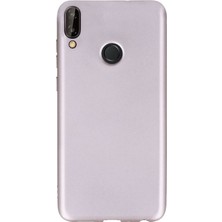 Smcase Huawei P20 Lite Kılıf Premier Silikon Arka Kapak+Nano Glass Bronz