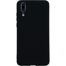 Smcase Huawei P20 Kılıf Premier Silikon Arka Kapak Siyah