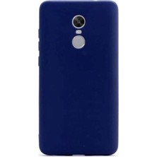 Smcase Xiaomi RedMi 5 Plus Kılıf Premier Silikon Kılıf+Nano Glass Koruma Lacivert