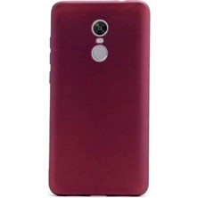 Smcase Xiaomi RedMi 5 Plus Kılıf Premier Silikon Kılıf+Nano Glass Koruma Mürdüm