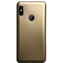 Smcase Xiaomi RedMi Note 5 Pro Kılıf Premier Silikon Arka Kapak Gold