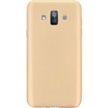Smcase Samsung Galaxy J7 Duo Kılıf Premier Mat Arka Kapak Gold