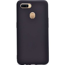 Smcase Oppo Ax7 Kılıf Premier Silikon Esnek Arka Koruma Siyah