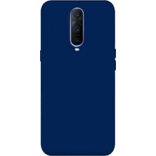 Smcase Oppo Rx17 Pro Kılıf Premier Silikon Esnek Koruma+Nano Glass Lacivert