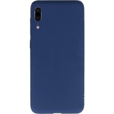 Smcase Xiaomi Mi 9 Kılıf Premier Silikon Esnek Arka Koruma Lacivert