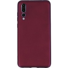 Smcase Xiaomi Mi 9 SE Kılıf Premier Silikon Esnek Arka Koruma Mürdüm