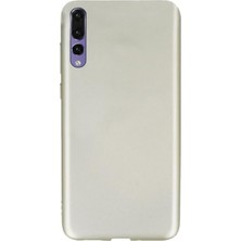 Smcase Xiaomi Mi 9 SE Kılıf Premier Silikon Esnek Arka Koruma+Nano Glass Gold