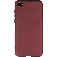 Smcase Huawei Honor 7s Kılıf Premier Silikon Esnek Arka Koruma Mürdüm