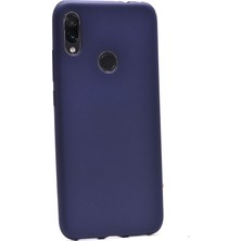 Smcase Xiaomi Redmi 7 Kılıf Premier Silikon Esnek Arka Koruma Lacivert