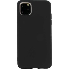 Smcase Apple iPhone 11 Pro Max Kılıf Premier Silikon Esnek Koruma+Nano Glass Siyah