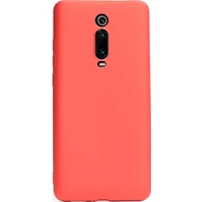 Smcase Xiaomi Redmi K20 Kılıf Premier Silikon Esnek Koruma+Nano Glass Kırmızı