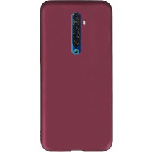 Smcase Oppo Reno 2 Kılıf Premier Silikon Esnek Koruma Mürdüm