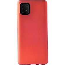 Smcase Samsung Galaxy S10 Lİte Kılıf Premier Silikon Esnek Koruma+Nano Glass Kırmızı