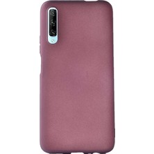 Smcase Huawei P Smart Pro 2019 Kılıf Premier Silikon Esnek Koruma Mürdüm