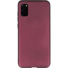 Smcase Samsung Galaxy S20 Kılıf Premier Silikon Esnek Koruma Mürdüm