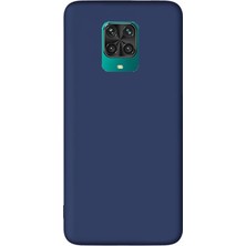 Smcase Xiaomi Redmi Note 9 Pro Kılıf Premier Silikon Esnek Koruma Lacivert