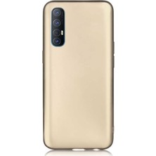 Smcase Oppo Reno 3 Pro Kılıf Premier Silikon Esnek Koruma Gold