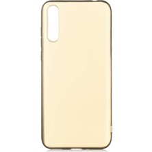 Smcase Huawei Y8P Kılıf Premier Silikon Esnek Koruma Gold