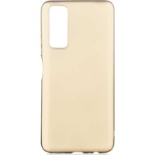 Smcase Huawei P Smart 2021 Kılıf Premier Silikon Mat Koruma Gold