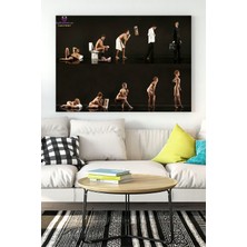 Postermanya Kadınlar ve Erkekler Eğlenceli Mizahi Kanvas Tablo 21 x 30 cm