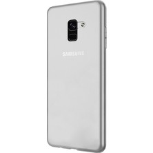Smcase Samsung Galaxy A8 Plus 2018 Kılıf Süper Silikon Kılıf Şeffaf