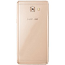 Smcase Samsung Galaxy C9 Pro Kılıf Süper Silikon +Nano Glass Şeffaf