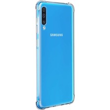 Smcase Samsung Galaxy A50 Kılıf AntiShock Ultra Koruma+Nano Glass Şeffaf