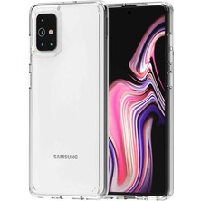 Smcase Samsung Galaxy A71 Kılıf Coss Sert Kapak Şeffaf