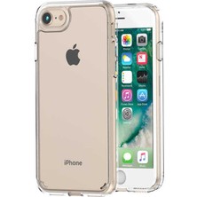Smcase Apple iPhone 7 Kılıf Coss Sert Kapak+Nano Glass Şeffaf