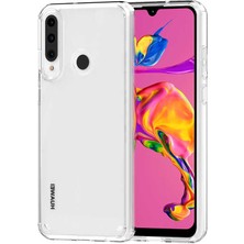 Smcase Huawei Y6P Kılıf Coss Sert Kapak Şeffaf