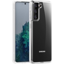 Smcase Samsung Galaxy S21 Plus 5G Kılıf Coss Sert Kapak Şeffaf