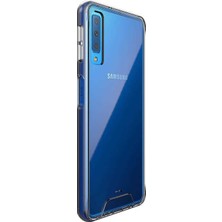 Smcase Samsung Galaxy A7 2018 Kılıf Gard Sert Silikon+Nano Glass Şeffaf