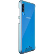 Smcase Samsung Galaxy A50 Kılıf Gard Nitro Sert Silikon+Nano Glass Şeffaf