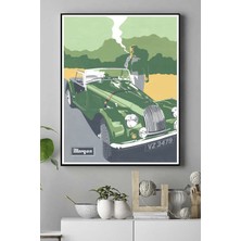 Postermanya Morgan Vintage Araba Kanvas Tablo 21 x 30 cm