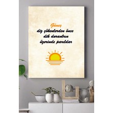 Postermanya Güneş Motivasyon Kanvas Tablo 21 x 30 cm