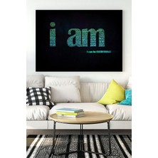 Postermanya I am Motivasyon Kanvas Tablo 21 x 30 cm