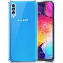Smcase Samsung Galaxy A50 Kılıf Kamara Korumalı Silikon Şeffaf