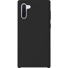 Smcase Samsung Galaxy Note 10 Kılıf Lansman Görünüm Silinebilir Silikon Siyah