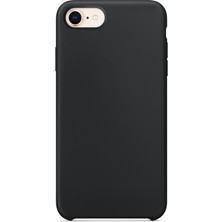 Smcase Apple iPhone 8 Kılıf Lansman Görünüm Silinebilir Silikon Siyah