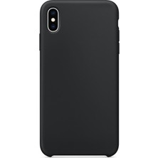 Smcase Apple iPhone Xs Kılıf Lansman Görünüm Silinebilir Silikon Siyah
