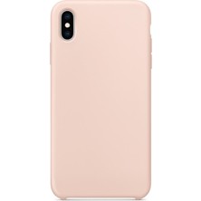 Smcase Apple iPhone Xs Max Kılıf Lansman Görünüm Silinebilir Silikon  Açık Pembe