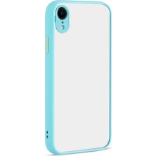 Smcase Apple iPhone Xr Kılıf Hux Kamera Korumalı Silikon Turkuaz