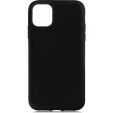 Smcase Apple iPhone 11 Kılıf LSR Lansman Görünüm İçi Süet Silikon Siyah