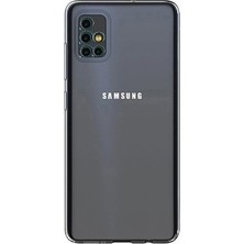 Smcase Samsung Galaxy A51 Kılıf Kamera Korumalı Silikon Şeffaf